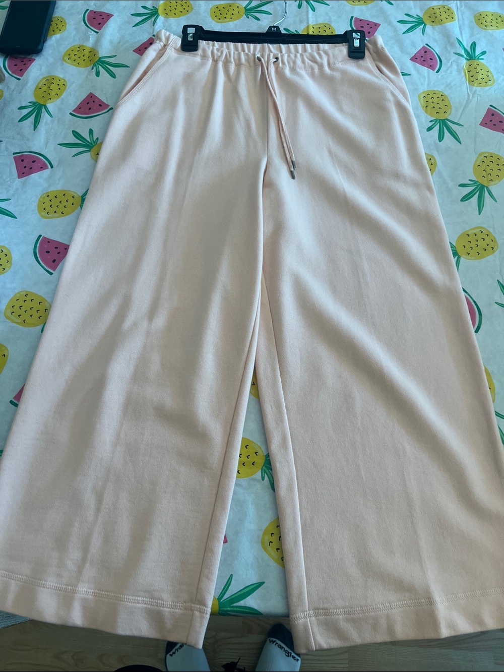 Ralph Lauren Peach-Blend Wide-Leg Sweatpants